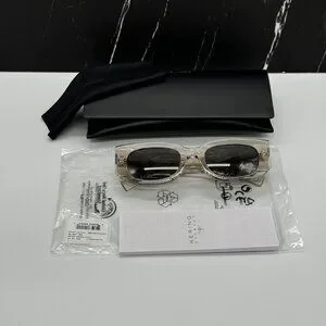 NEW SAINT LAURENT SL697 003 CLEAR GRAY SUNGLASSES SAINT LAURENT SL 697 003 Saint Laurent | Accessories | New Saint Laurent Sl697 03  main image 3